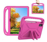 Sfulatdc Kids Tablet Case with Handle and Kickstand Shockproof Full Protection Cover Lightweight for Xiaomi Redmi Pad SE 11 inch Rose