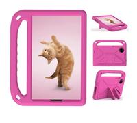 Sfulatdc Kids Tablet Case with Handle and Stand Lightweight Shockproof Protective Cover Compatible with Xiaomi Redmi Pad SE 8.7 Rose