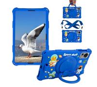 Sfulatdc Silicone Kids Tablet Case 360 Rotating Kickstand Handle/Shoulder Strap Cute Cover Lightweight Compatible with ALLDOCUBE iPlay 60 Mini Pro/DOOGEE T20 Mini 8.4" Blue