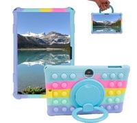 Sfulatdc Silicone Tablet Case 360 Rotating Stand/Handle and Shoulder Strap Soft Cover Compatible with COLORROOM C5,TUOHAITIME C5, JKOCXN C5,WXUNJA C5 11inch Lightblue