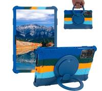 Sfulatdc Silicone Tablet Case for Blackview Tab 90 WiFi,360 Rotating Stand Handle/Shoulder Strap/Stylus Pen Compatible with TABWEE T90/W90,DOOGEE U11/T30 PRO 11" Deepblue