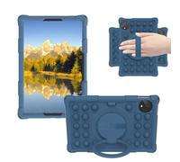 Sfulatdc Silicone Tablet Case with 360 Rotating Kickstand/Handle/Hand Strap/Shoulder Strap Cute Cover Compatible with TECLAST P50 11 inch Blue