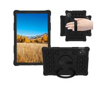 Sfulatdc Silicone Tablet Case with 360 Rotating Kickstand/Handle/Hand Strap/Shoulder Strap Cute Cover Compatible with TECLAST P50 11 inch Black