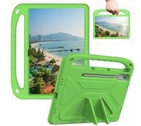 Sfulatdc Tablet Case with Built in Handle and Kickstand Pen Holder Lightweight Shockproof Cover Compatible with Lenovo Tab P12 Tablet 12.7 inch Green