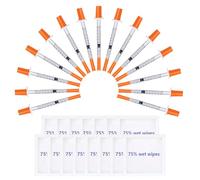 Sfunpu 15 Pack 1ml 30G 8mm Plastic Multi-Purpose Measuring Tools, Individually Packed, Pet Liquid Feeding Tools，Contains 15 packets of pads.