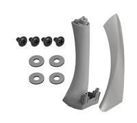 SFUO Car Inner Handle Interior Door Panel Pull Trim Cover Gray Beige Black Left Right Fit for 3 Series E90 E91 316 318 320 325 328 (Color : Grey Left)