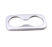 SFUO Fit For Hyundai Tucson 2015-2020 Carbon Fiber Color Car Interior Rear Seat Water Cup Holder Frame Covers Trim Decorative Sticker (Color Name : Matte Silver)