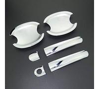 SFUO Fit For Seat Ibiza 3/5 Door Mk3 Mk4 6L 6J FR 2002-2016 Car Styling Chrome Door Handle Cover Trim & Door Bowl Cover 2008 2015 (Color : 2 Doors Complete Set)