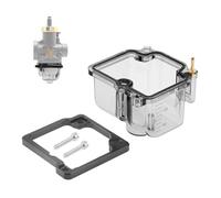 SFWWPFSKK Universal Motorcycle Carburetor Bottom Transparent Float Bowl Under Cover Bowl Compatible with Pwk Ksr Oko Carburetor 21-34mm Off-Road(Bule color)