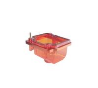 SFWWPFSKK Universal Motorcycle Carburetor Bottom Transparent Float Bowl Under Cover Bowl Compatible with Pwk Ksr Oko Carburetor 21-34mm Off-Road(Orange color)