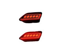 SFXHBJGA 3rd High Mounted Stop Lamp LED Rear Bumper Reflector Lights For Toyota For RAV4 2013 2014 2015 Running Brake Lamp Dynamic Flowing Turn Signal 3rd Third Brake Light(Smoked Shell,2Piece C)