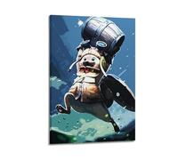 SFXOFNGUE Decorative Poster of Cat-like Creature with Bucket Poster Decorative Painting Canvas Wall Posters And Art Picture Print Modern Family Bedroom Decor Posters 24x36inch(60x90cm)