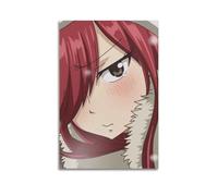 SFXOFNGUE Japanese Anime Poster Fairy Tail Elsa Scarlet Poster Decorative Painting Canvas Wall Posters And Art Picture Print Modern Family Bedroom Decor Posters 08x12inch(20x30cm)