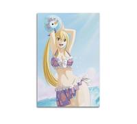 SFXOFNGUE Japanese Anime Poster Fairy Tail Lucy Heartfilia Poster Decorative Painting Canvas Wall Posters And Art Picture Print Modern Family Bedroom Decor Posters 20x30inch(50x75cm)