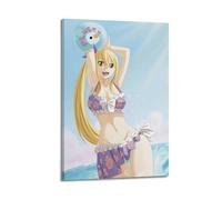 SFXOFNGUE Japanese Anime Poster Fairy Tail Lucy Heartfilia Poster Decorative Painting Canvas Wall Posters And Art Picture Print Modern Family Bedroom Decor Posters 20x30inch(50x75cm)