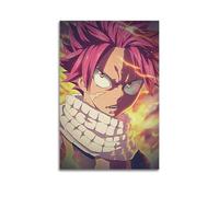 SFXOFNGUE Natsu Japanese Anime Fairy Tail Erza Scarlet Poster Poster Decorative Painting Canvas Wall Posters And Art Picture Print Modern Family Bedroom Decor Posters 12x18inch(30x45cm)