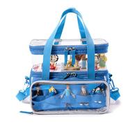 SFYBYHEART Case for Toniebox Audio Player Starter Set, Double-Layer, Blue, Cartoon Pattern, 30 Tonies Capacity, Compatible with Tonies Figures and Characters, Children Gift, Unisex