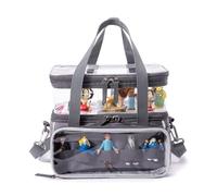 SFYBYHEART Double-Layer Carrying Case with Magnetic Bottom for Tonie Figures and Toniesbox 2 & 1 Starter Set, Travel Bag Organizer Storage for Tonies Characters, Toni Carry bag
