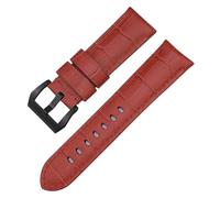 SFZSUK 24mm Genuine Leather Watch Strap for LUMINOR 1950 PAM013012 Crocodile Textured Colorful Watchbands