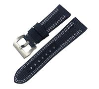 SFZSUK 26mm 24mm High Density Nylon Canvas Watch Strap for Peinerai PAM00984 00985 Luminor 1950 Submersible Fabric Black Blue Watchbands Bracelets