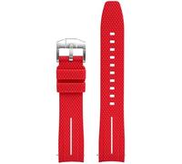 SFZSUK Curved End Strap，For X S watch Joint MoonSwatch 20mm Men Women Rubber Silicone Quick Release Watch Band For 300 WatchBands