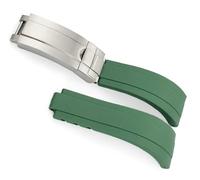 SFZSUK Rubber Watchband For Rolex Submariner GMT Daytona Oyster Perpetual Yacht Master Watch Strap With Slide Lock Buckle 20mm 21mm