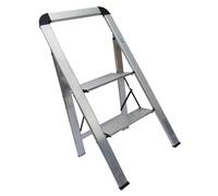 SFZZWK3003B-2F Aluminium Folding 2-Step Stool - 150KG, Non-Slip, Lightweight, Folds Flat
