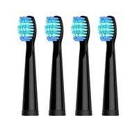 SG-D010 Replacement Brush Heads for SG-575, SG-958, and SG-551 Electric Toothbrush - Soft Bristles, 4-Pack Deep Clean(SG-D010Black)