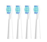 SG-D010 Replacement Brush Heads for SG-575, SG-958, and SG-551 Electric Toothbrush - Soft Bristles, 4-Pack Deep Clean(SG-D010White)