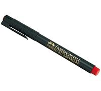 SG Education Faber Finepen 1511 Marking Pen, Red, Metal-clad Fibre-tip, Water-based Ink, 0.4mm Line Width