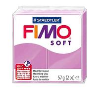 STAEDTLER 8020-62 FIMO Soft Oven-Hardening Polymer Modelling Clay - Lavender (1 x 57g Block)