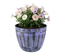 SG Large Barrel Planter, Garden Plant Pot, Heavy Duty Half Barrels for Outdoor, Flower Herb Tree, Container with Drainage Holes, Large Plant Pots Garden, Beijing Barrel Gold, D 52cm x H38cm