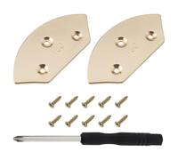 SG Store 1 Pair Brass Shoe Toe Plates with Screws 55x32.5x25.5mm for Big-headed Shoes Boots