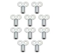SG Store 10 Pcs 5mm Square Radiator Bleed Valve Keys Metal Key Radiator Valve Clock Key for Radiators Bleeding and Air Venting for Home Heating Systems
