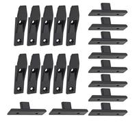 SG Store 10 Sets Kitchen Plinth Clips Kickboard Clips Drop On Hook On Push in Plinth Fasteners for Securing Trims and Cladding Directly to Walls