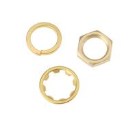 SG Store 10 Sets SMA Female Connectors Nut Set Including Nut Spring Washer and Toothed Washer RF Coaxial Connector Mounting Hardware Kit