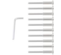 SG Store 10Pcs 1/8 Inch Invisible Cable Railing Hardware 316 Stainless Steel Cable Fence Connection Rod for Wood Metal Post Wire Railing Silver