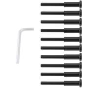 SG Store 10Pcs 1/8 Inch Invisible Cable Railing Hardware 316 Stainless Steel Cable Fence Connection Rod for Wood Metal Post Wire Railing Black