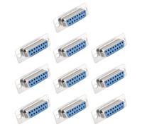 SG Store 10pcs 2 Row 15-Pin Female Socket Connector DB15 D-Sub Connector For Automatic Control Unit