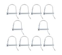 SG Store 10pcs 6x35mm D Shape Safety Coupler Pins for Bicycle Trailer Hitch