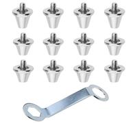SG Store 12Pcs Football Shoe Studs Replacement Compatible with Puma Compatible with New Balance Aluminium Alloy Football Studs Set B