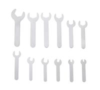 SG Store 12Pcs Single Open END Spanner Set Metric 4-23mm Super-Thin Wrench Set for Automotive Repair Furniture Assembly