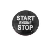 SG Store 1Pc Car Engine Start Stop Button Switch Cover Car Carbon Fiber Decorative Stickers Compatible with Mini Cooper R55 R58 R60 R59 1.9cm Black