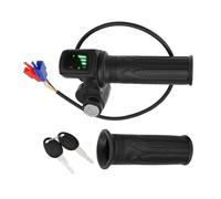 SG Store 1Set 36V Waterproof LED Display Electric Bike Grips with Keys Suitable for Electric Bike Scooter Tricycle Other Electric Vehicle Throttle (50cm)