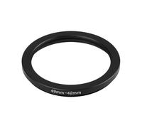 SG Store 1x 49mm Male to 42mm Female T2 Adapter Ring Aluminum Alloy for Camera Lens Filter Conversion Black