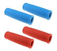 SG Store 2 Pairs Handlebar Grips Compatible with Xiaomi Mijia M365 1S Essential Pro2 Electric Scooter Non-slip Silicone Grip Cover (Red & Blue)