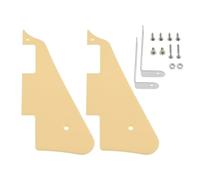 SG Store 2 Sets LP Standard Pickguard Guitar Pick Guard Scratch Plate for Electric Guitar Pickguard Light Yellow With Mounting Bracket