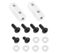 SG Store 2 x Aluminum Servo Mounts for RC Trucks 1/10 Replacement DIY Upgrade Parts Compatible with CW01 Silver