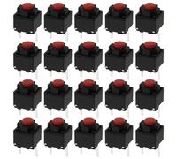 SG Store 20 pcs Tactile Push Button Switch 6x6x7.3mm Micro Tact Switch for Home Appliance Security Equipment Toy Electronic Products