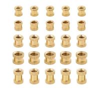 SG Store 200pcs Knurled Brass Double Hole Nut M3x5x5mm M4x5x5mm M4x6x6mm M4x8x6mm M5x6x7mm Insert Internal Thread for 3D Printing Industrial Equipment